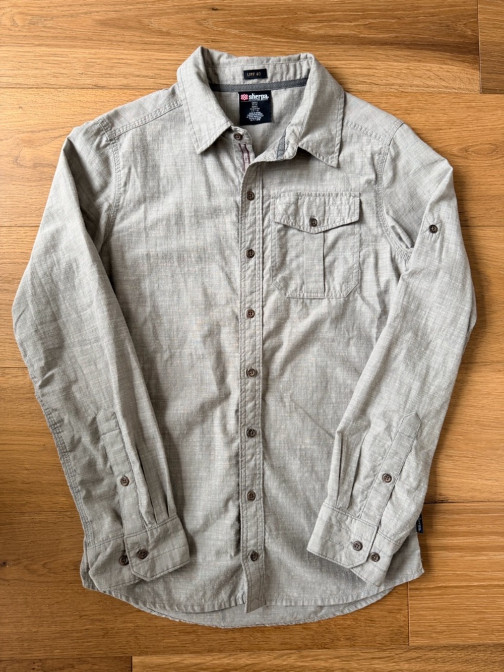 UPF40 Sherpa Adventure Gear Button Down Shirt Small